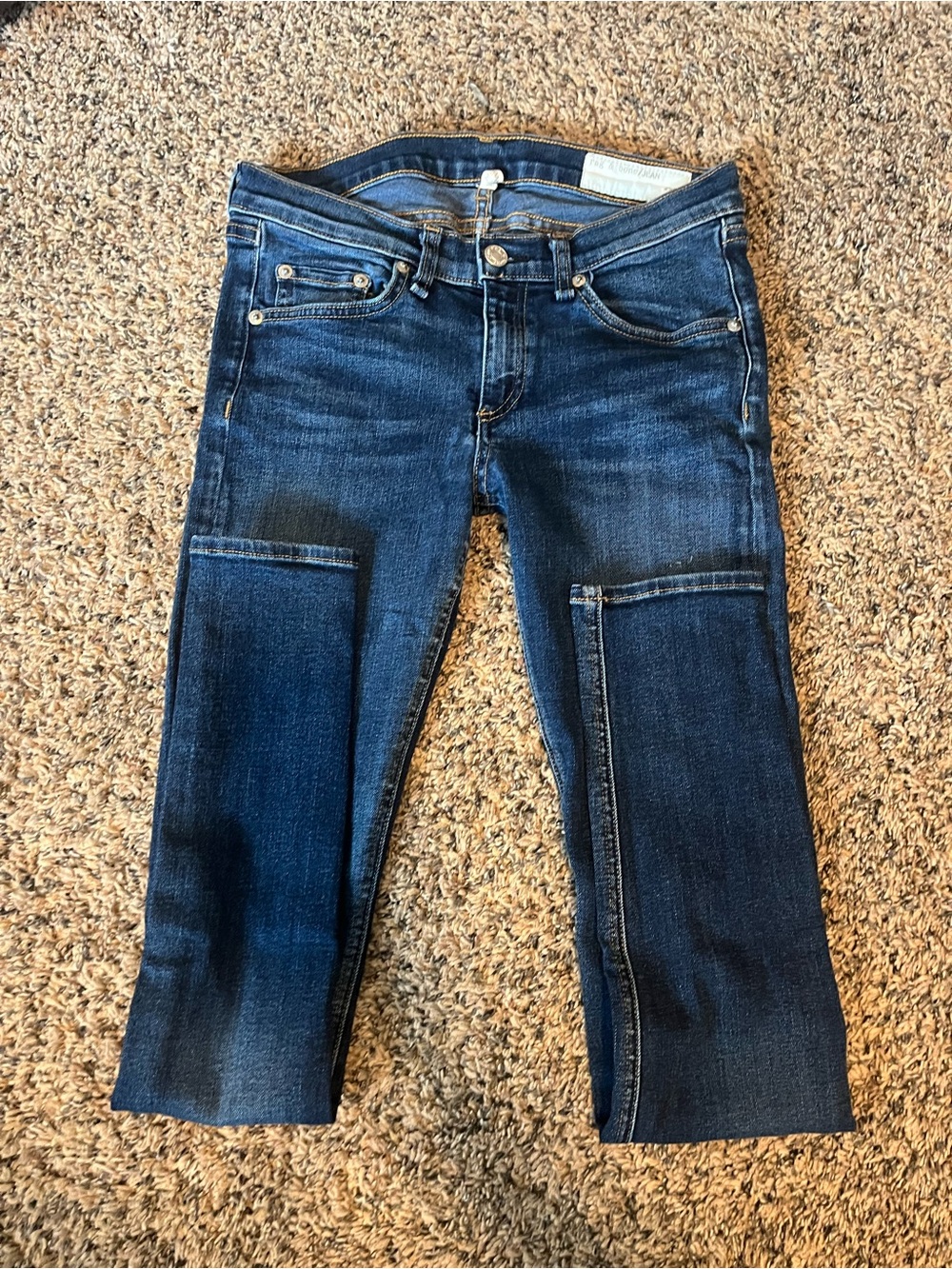 rag & bone Women's Dark Blue Skinny Jeans